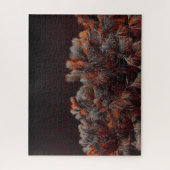 Puzzle Art numérique de pin avec taches de couleur orange (Vertical)