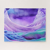 Puzzle Art numérique magique des mers glaciaires congelée (Horizontal)