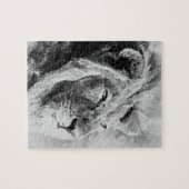 Puzzle Art numérique noir et blanc de médias mélangés de (Horizontal)