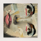 Puzzle Art numérique unique d'Artsy | Jolie Dame Abstrait (Horizontal)