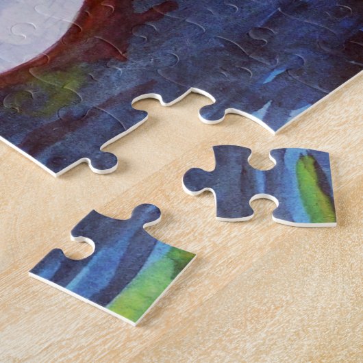 Puzzle Art original lune de soleil éclipse (Côté)