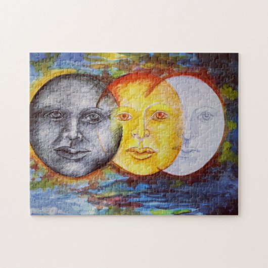 Puzzle Art original lune de soleil éclipse (Horizontal)
