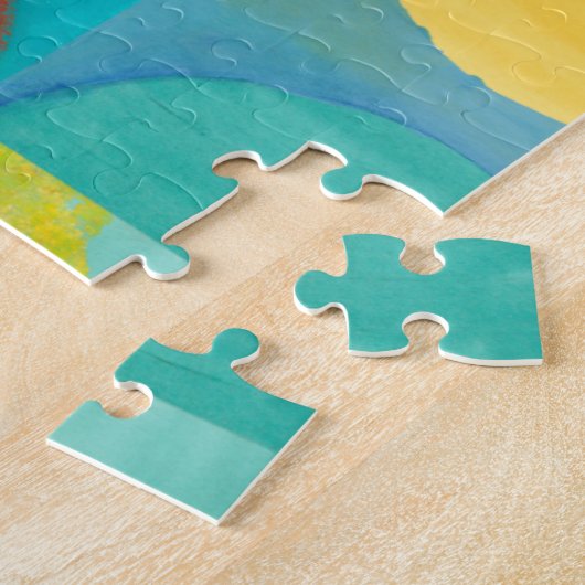 Puzzle Art Pop brillant avec cercles et Carré (Côté)