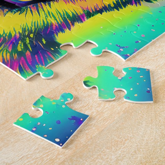 Puzzle Art pop Shepard Confetti allemand avec nom faculta (Côté)