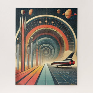 Puzzle Art Portail du Trou de Verre de l'Ère Spatiale du