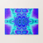 Puzzle Art pourpre et bleu de fractale (Horizontal)