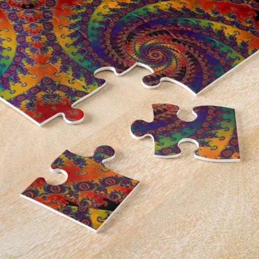 Puzzle Art psychédélique de fractale d'arc-en-ciel de (Côté)