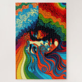 Puzzle Art psychédélique du visage de la femme (Vertical)