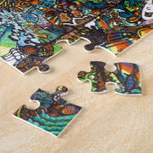 Puzzle Art psychédélique plié par E (Côté)