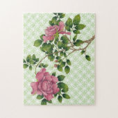 Puzzle Art rétro rose vintage (Vertical)