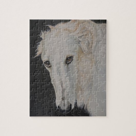 Puzzle Art russe Puzz de chien de chien-loup de barzoï ; (Vertical)