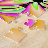 Puzzle Art sauvage de fractale de marguerite (Côté)