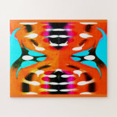 Puzzle Art spatial orange chaud (Horizontal)