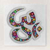 Puzzle Art symbolique floral Namaste (Horizontal)