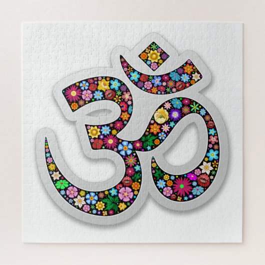 Puzzle Art symbolique floral Namaste (Vertical)
