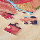 Puzzle Art textile de carpes koï (Côté)