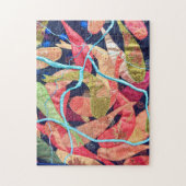 Puzzle Art textile de carpes koï (Vertical)