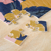 Puzzle Art tropical : Motifs forestiers brillants (Côté)