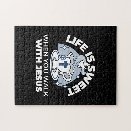 Puzzle Art Vivant Fidèle - Teacup avec Croix et Dove (Horizontal)