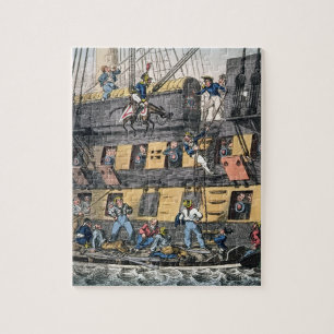 Puzzle Artillerie de vol ou une marine de cheval (engravi