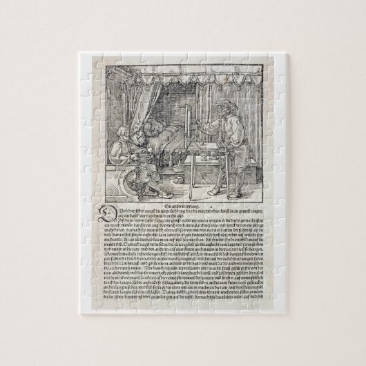 Puzzle Artiste à l'aide de la machine de dessin de Durer (Vertical)