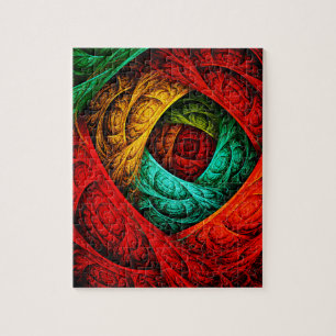 Puzzle Artiste coloré moderne Art Abstrait Motif #09