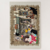 Puzzle Artiste néerlandais vintage et graphisme moderne (Vertical)