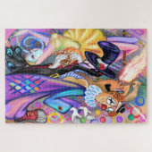 Puzzle Artistes du cirque - Clown Acrobat Magicien de pom (Horizontal)