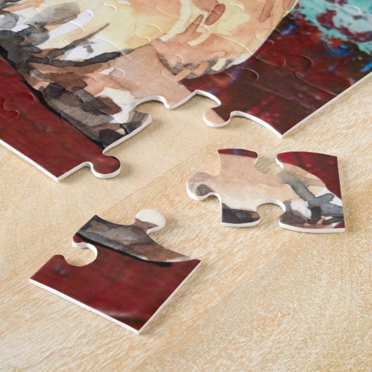 Puzzle Artistic German Shepherd Abstract (Côté)