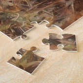 Puzzle artistique de cerf avec bois (Côté)