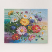 Puzzle artistique floral (Horizontal)