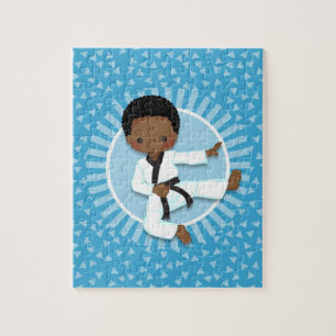 Puzzle Arts martiaux de judo de garçon de karaté