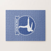 Puzzle Arts Martiaux, Karate, Bleu & Blancs (Horizontal)