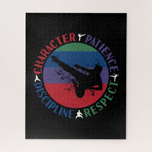 Puzzle Arts martiaux - Valeurs fondamentales du karaté (Vertical)