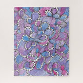Puzzle Artwork De Flûtes Biologiques Violettes Hypnotique (Vertical)
