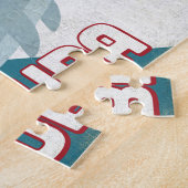 Puzzle Aruba Dolphin - Vintage voyage rétro (Côté)