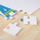 Puzzle Aruba et Drapeau d'Aruba Personnalisés (Côté)
