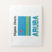 Puzzle Aruba et Drapeau d'Aruba Personnalisés (Vertical)