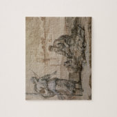 Puzzle Asclepius rétablissant Hippolytus (stylo et encre, (Vertical)