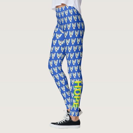 Puzzle ASD Autism Awareness Ribbon Custom Leggings (Links)