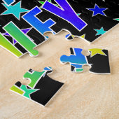 Puzzle "ASHLEY" Prénom, Amusant "HEUREUX ANNIVERSAIRE" (Côté)