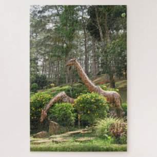 Puzzle asiatique, vietnamien, art, sculpture, bouddha,