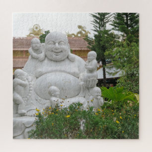 Puzzle asiatique, vietnamien, art, sculpture, bouddha,