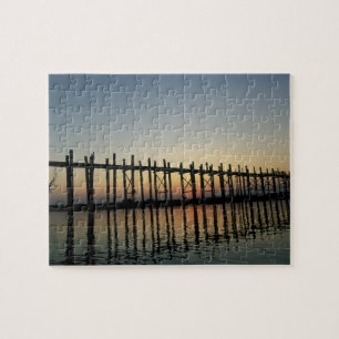 Puzzle Asie, Birmanie (Myanmar) Silhouette du pont U Bie