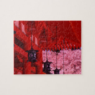 Puzzle Asie, Japon, Kyoto, sanctuaire Heian au printemps.