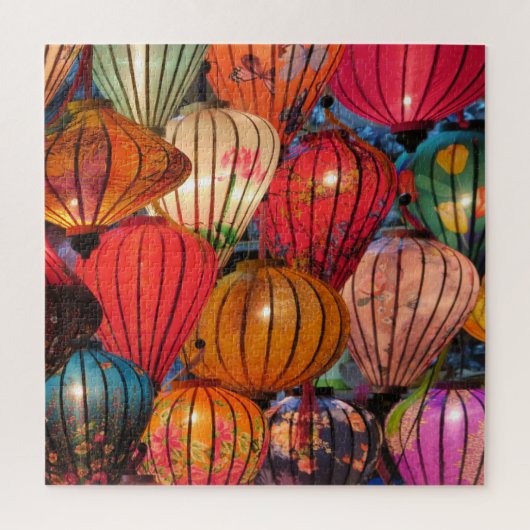 Puzzle asie, lampion, fête, fête, fête, lumière, (Vertical)