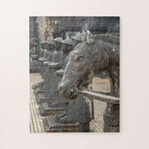 Puzzle Asie, Viêt Nam. Figurines et statues de chevaux