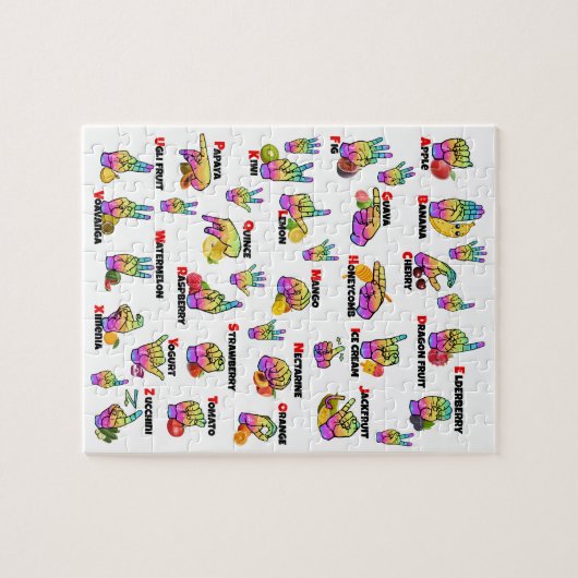 Puzzle ASL Learning – Alphabet & Numbers (Horizontal)