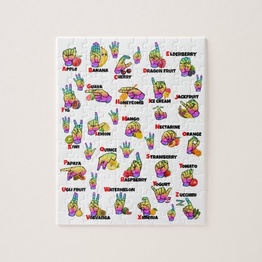 Puzzle ASL Learning – Alphabet & Numbers (Vertical)