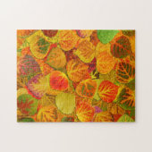 Puzzle Aspen Feuilles Collage Solid Medley 1 (Horizontal)